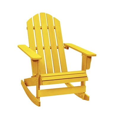 vidaXL Patio Adirondack Rocking Chair Solid Fir Wood