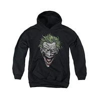 Batman Boys Youth Joker Pull Over Hoodie / Hooded Sweatshirt