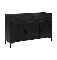 vidaXL Sideboard 43.3"x13.8"x27.6" Solid Wood Pine