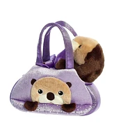 Aurora Small Peek-a-Boo Otter Fancy Pals Fashionable Plush Toy Brown 7"