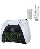 Bolt Axtion Keyboard for PS5 Controller with Green Backlight with Bundle