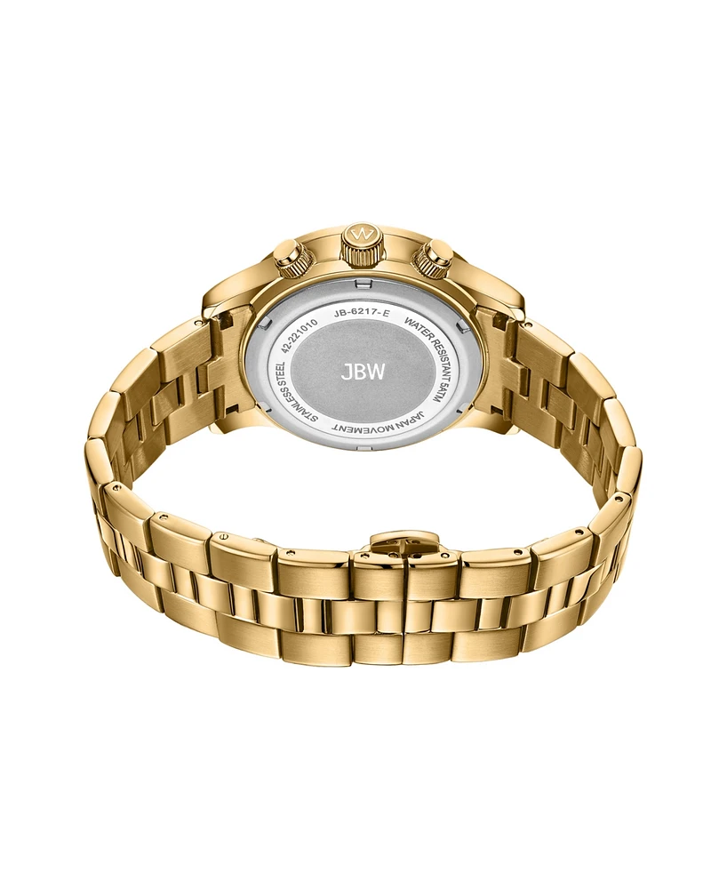 Jbw Women's Alessandra Diamond (1/5 ct.t.w.) 18k Gold Plated Stainless Steel Watch