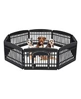 Iris Dog Playpen - Pet Exercise Pen with Door - 4 to 8 Panel Sizes