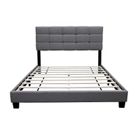 Streamdale Furniture Adjustable Grey Queen Bed Frame: Stylish and Durable