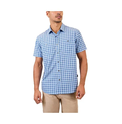 Mountain and Isles Men's Two-Pocket Breathable Ripstop Sun Protection Button Down Shirt