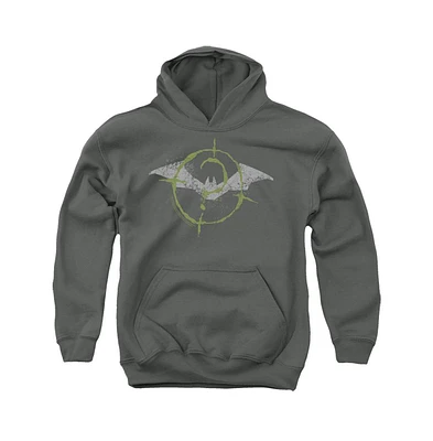 Batman Boys The Youth (2022) Scribbles Bat Logo Pull Over Hoodie / Hooded Sweatshirt