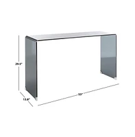 Safavieh Huck Tempered Glass Console Table