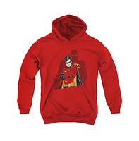 Batman Boys Youth Wingman Pull Over Hoodie / Hooded Sweatshirt