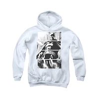 Batman Boys Youth Panels Pull Over Hoodie / Hooded Sweatshirt