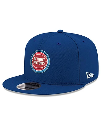 New Era Men's Royal Detroit Pistons Team Color 9FIFTY Snapback Hat