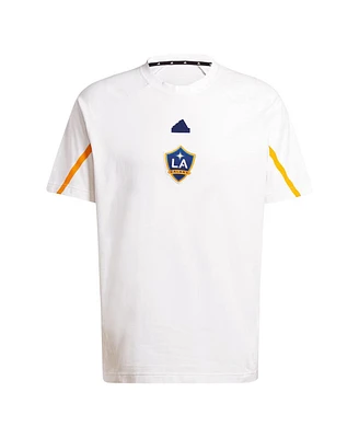 Adidas Men's White La Galaxy 2024 Travel Raglan T-Shirt