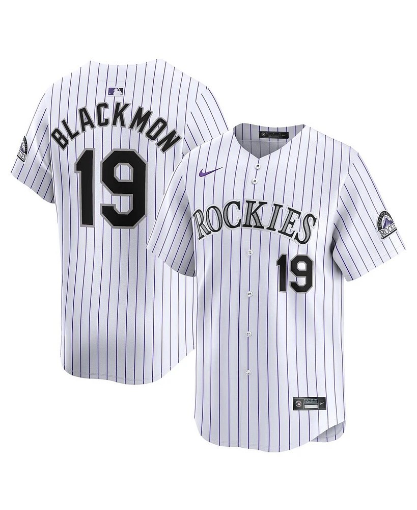 Nike Men's Charlie Blackmon White Colorado Rockies Home Limited Player Jersey