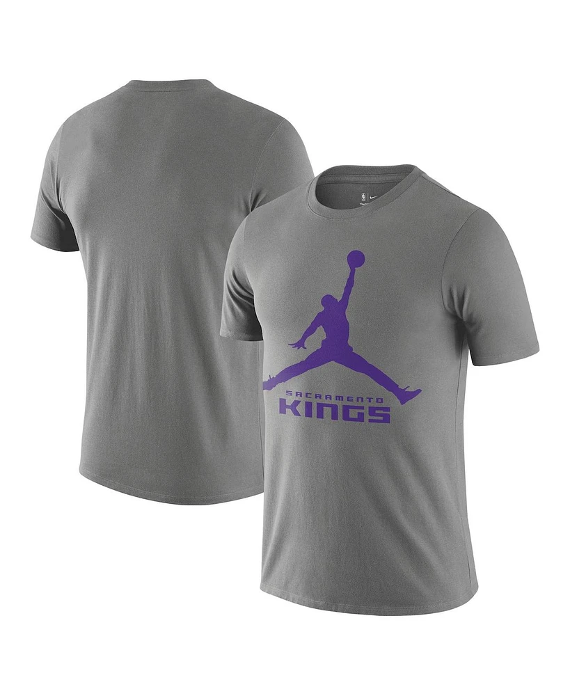 Nike Men's Gray Sacramento Kings Essential Jumpman T-Shirt