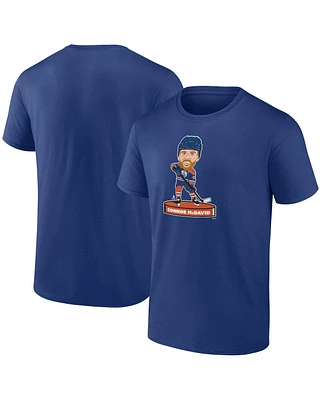 Fanatics Men's Connor McDavid Royal Edmonton Oilers Player Bobblehead T-Shirt