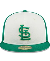 New Era Men's White/Green St. Louis Cardinals 2024 St. Patrick's Day 59FIFTY Fitted Hat