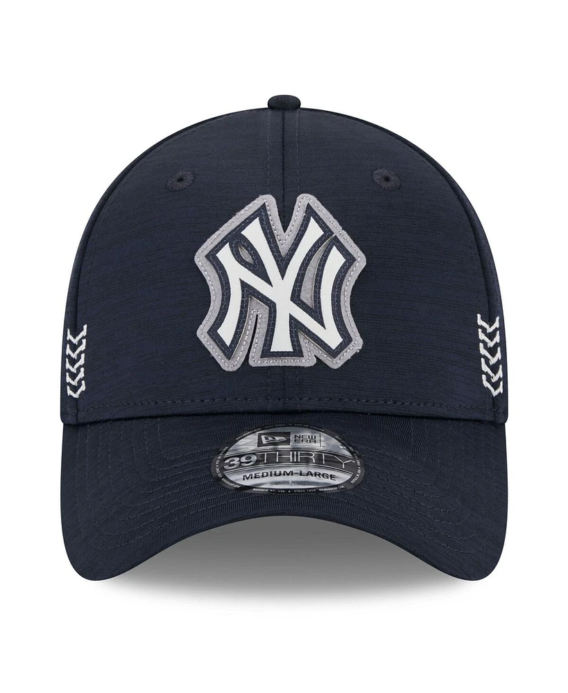 New Era Men's Navy York Yankees 2024 Clubhouse 39THIRTY Flex Fit Hat