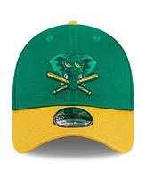 New Era Men's Kelly Green Oakland Athletics 2024 Batting Practice 39THIRTY Flex Hat