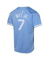 Nike Big Boys and Girls Bobby Witt Light Blue Kansas City Royals Alternate Limited Player Jersey