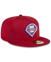 New Era Men's Red Philadelphia Phillies 2024 Clubhouse 59FIFTY Fitted Hat