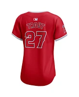 Nike Women's Mike Trout Red Los Angeles Angels Alternate Limited Player Jersey