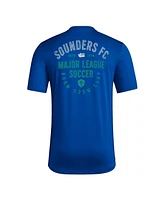 Adidas Men's Blue Seattle Sounders Fc Local Stoic T-Shirt