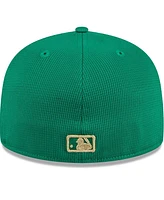 New Era Men's White/Green Detroit Tigers 2024 St. Patrick's Day 59FIFTY Fitted Hat