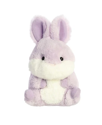 Aurora Mini Bunny Lavender Rolly Pet Round Plush Toy 5"