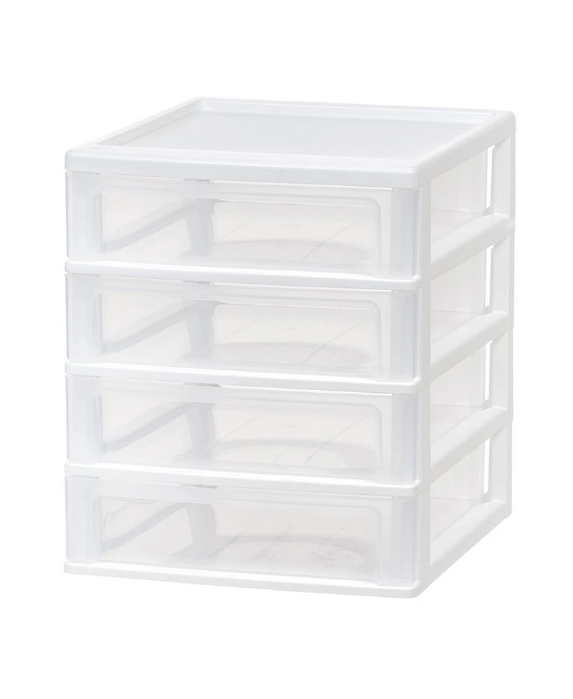 Iris 4-Drawer Desktop-Storage Unit, White