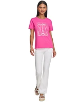 Karl Lagerfeld Paris Women's Sparkle City Scene Tee