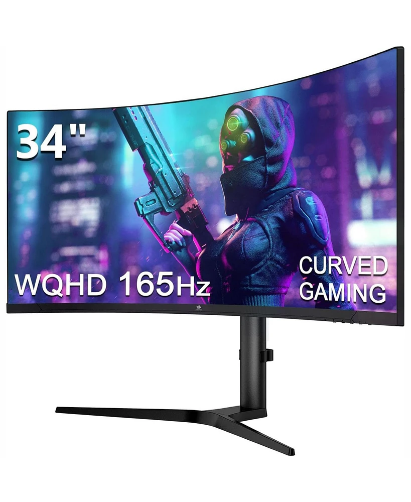 Z-edge 34 inch 21:9 Uwqhd 2K 3440 x 1440 165Hz 1ms Curved Gaming Monitor