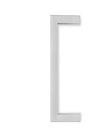 Cauldham Solid Stainless Steel Cabinet Hardware Square Handle Pull Brushed Satin Nickel 4" (96mm) Cc - Pack of 10