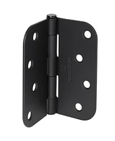 Cauldham 12 Pk 4" Interior Door Hinges 0.63" Radius Corners Black