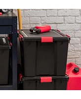 Iris Usa 74 Qt Storage Box with Gasket Seal Lid, 3 Pack - Bpa-Free, Made in Usa