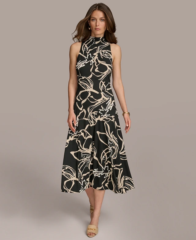 blue and white long dress Must Be Love Floral Maxi Dress - Blue and White