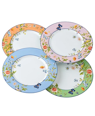 Aynsley China Cottage Garden Sweet / Salad Plates, Set of 4