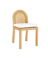 Tov Furniture 1 Pc. Rattan Arched Back Dining Chair