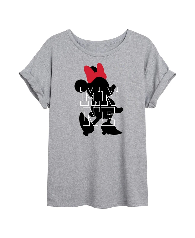 Hybrid Apparel Trendy Juniors Minnie Mouse Graphic Oversized Tee