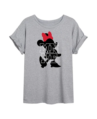 Hybrid Apparel Trendy Juniors Minnie Mouse Graphic Oversized Tee