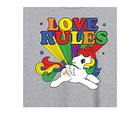 Hybrid Apparel Trendy Juniors Mlp Love Graphic Oversized Tee
