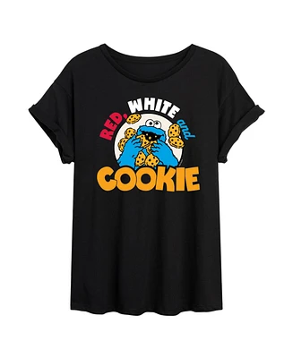 Hybrid Apparel Trendy Juniors Sesame Street Graphic Oversized Tee