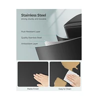 Slickblue 12.7 Gallon Garbage Can For Narrow Spaces With Soft-close Lid