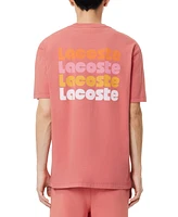 Lacoste Men's Short Sleeve Stacked Logo Crewneck T-Shirt