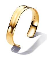 Pandora 14k Gold-plated Shaped Broad Open Bangle