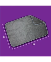 Arkwright Home Towelzilla Car Washing Towel (3 Pack), 18x30, Ultra-Thick and Absorbent 800 Gsm