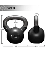 Philosophy Gym Vinyl Coated Cast Iron Kettlebell Weight lbs