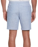 Cubavera Men's Cross-Dyed Slub Drawstring 8" Shorts