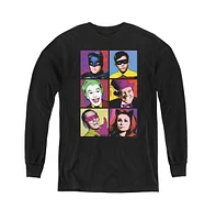 Batman Boys Classic Tv Youth Pop Cast Long Sleeve Sweatshirts