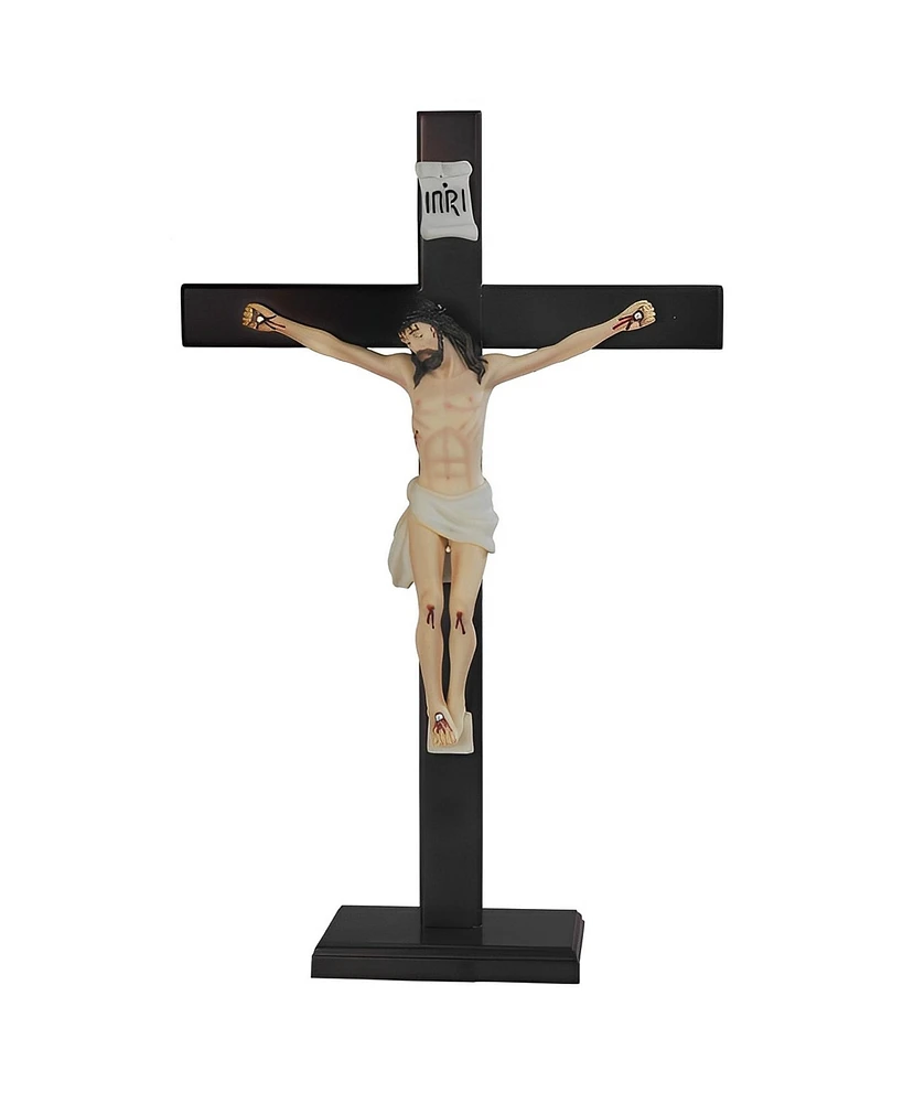 Fc Design Jesus Nailed On The Cross 24"H Bronze Wall Cross Crucifix Holy Wall Plaque Decor Home Decor Perfect Gift for House Warming, Holidays and Bir