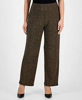 Ak Anne Klein Petite Pull-On Wide-Leg Knit Pants