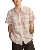 Lucky Brand Men's Plaid San Gabriel Short Sleeve 1 Pocket Shirt